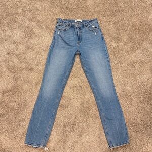 Abercrombie & Fitch Women's Blue Jeans Straight  29/8 XL The Skinny High Rise